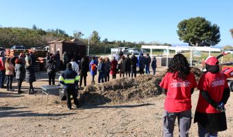Visite du site de compostage à Vila-Seca, Tarragone, Espagne.