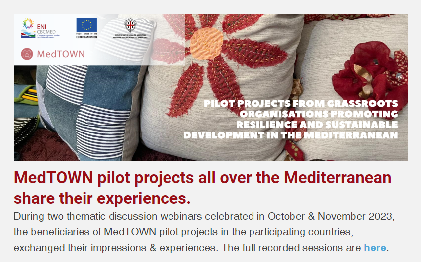MedTOWN pilot projects all over the Mediterranean share their experiences
